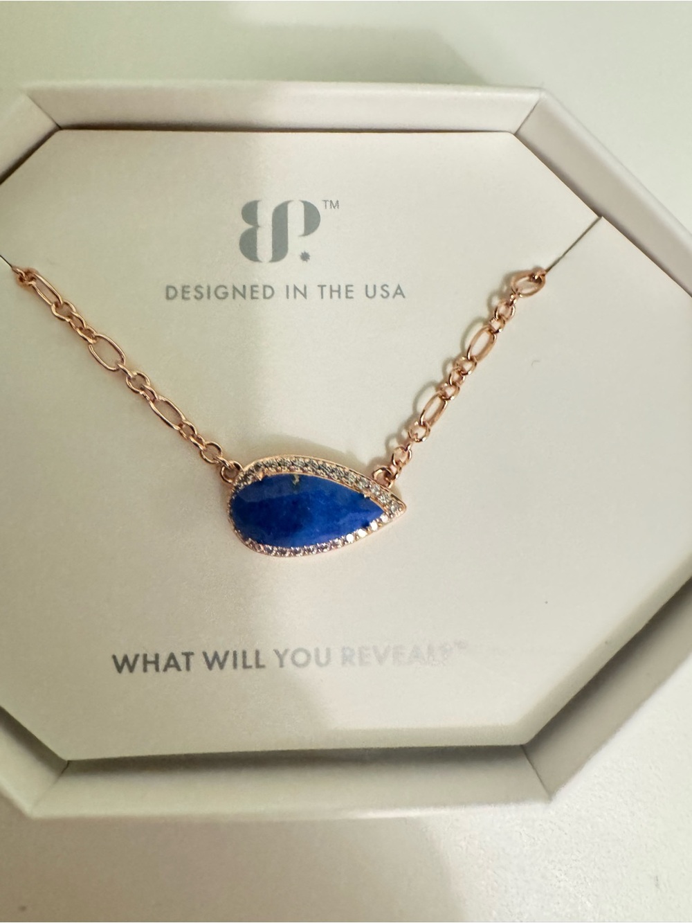 Bomb Party genuine lapis necklace